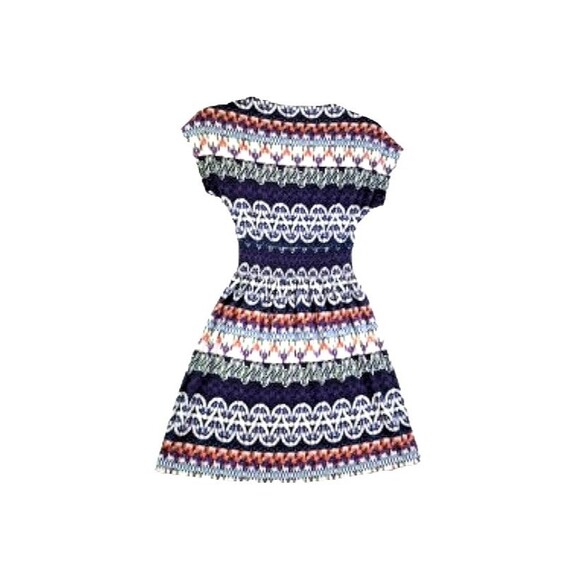 TORY BURCH Women's Arjeta Dress Sz XS Multicolor Colorful 100% Silk A-Line - Picture 5 of 6